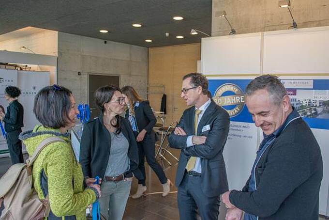 Stand der Firma auf einer Messe.