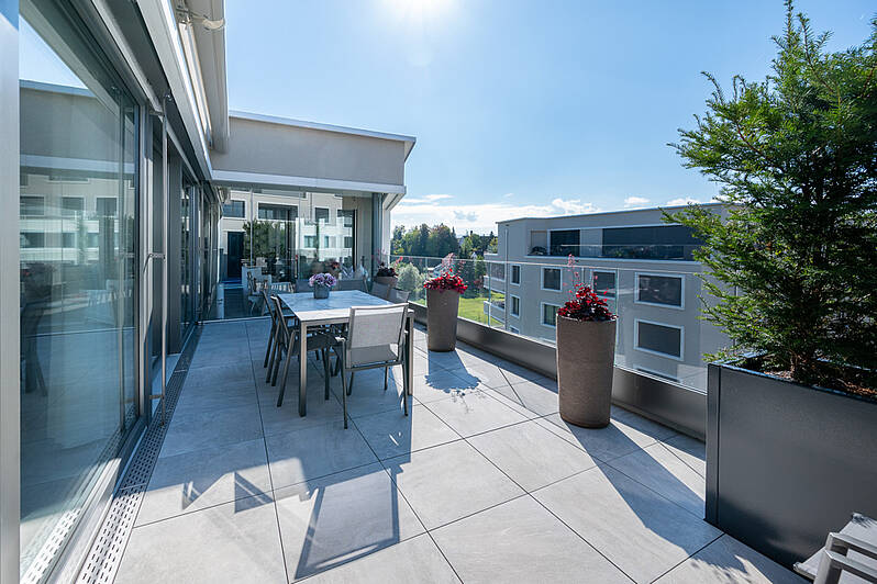Terrasse mit Westausrichtung