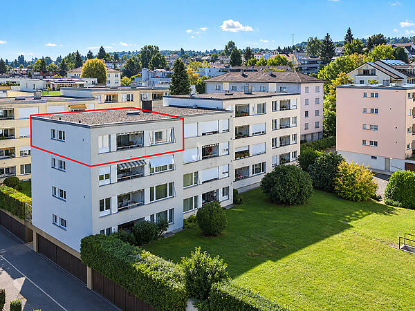 Zentrumsnahes, gepflegtes Wohnen mit sonnigem Westbalkon